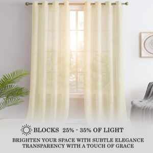story@home window sheer curtains 5 feet set of 2 | solid printed | semi transparent window curtain | net curtains | curtain for living room | (118 x 152 cm, beige) | perfect for home decor